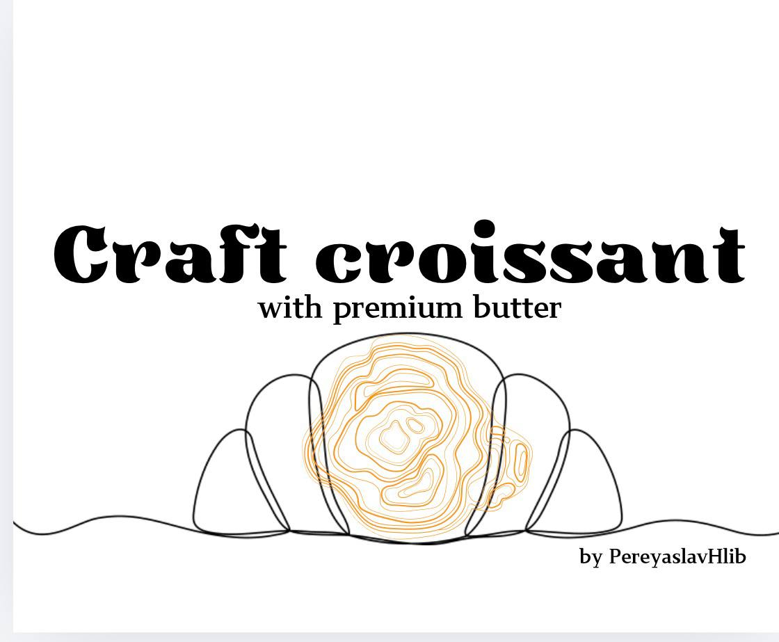 Фірмовий макет Craft croissant
